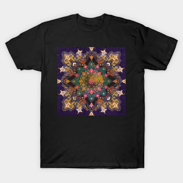 Persian Mandala Purple T-Shirt by AngiandSilas